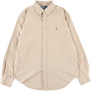 ラルフローレン(Ralph Lauren)の古着 ラルフローレン Ralph Lauren POLO by Ralph Lauren CLASSIC FIT 長袖 ボタンダウンシャツ メンズL /eaa444312(シャツ)