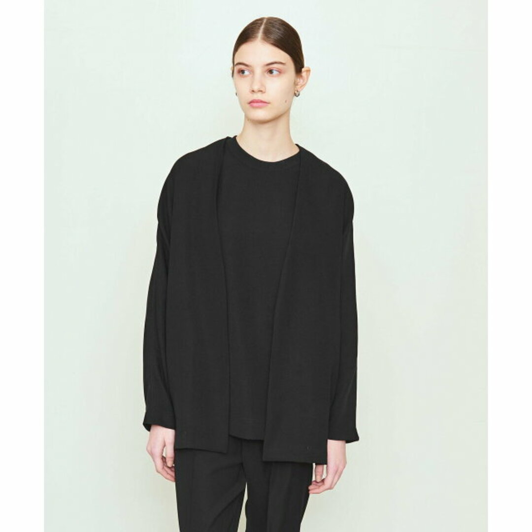 UNITED ARROWS & SONS(ユナイテッドアローズアンドサンズ)の【BLACK】<UNITED ARROWS & SONS by DAISUKE OBANA for WOMEN> II+ C/LESS JACKET/ジャケット レディースのジャケット/アウター(ノーカラージャケット)の商品写真