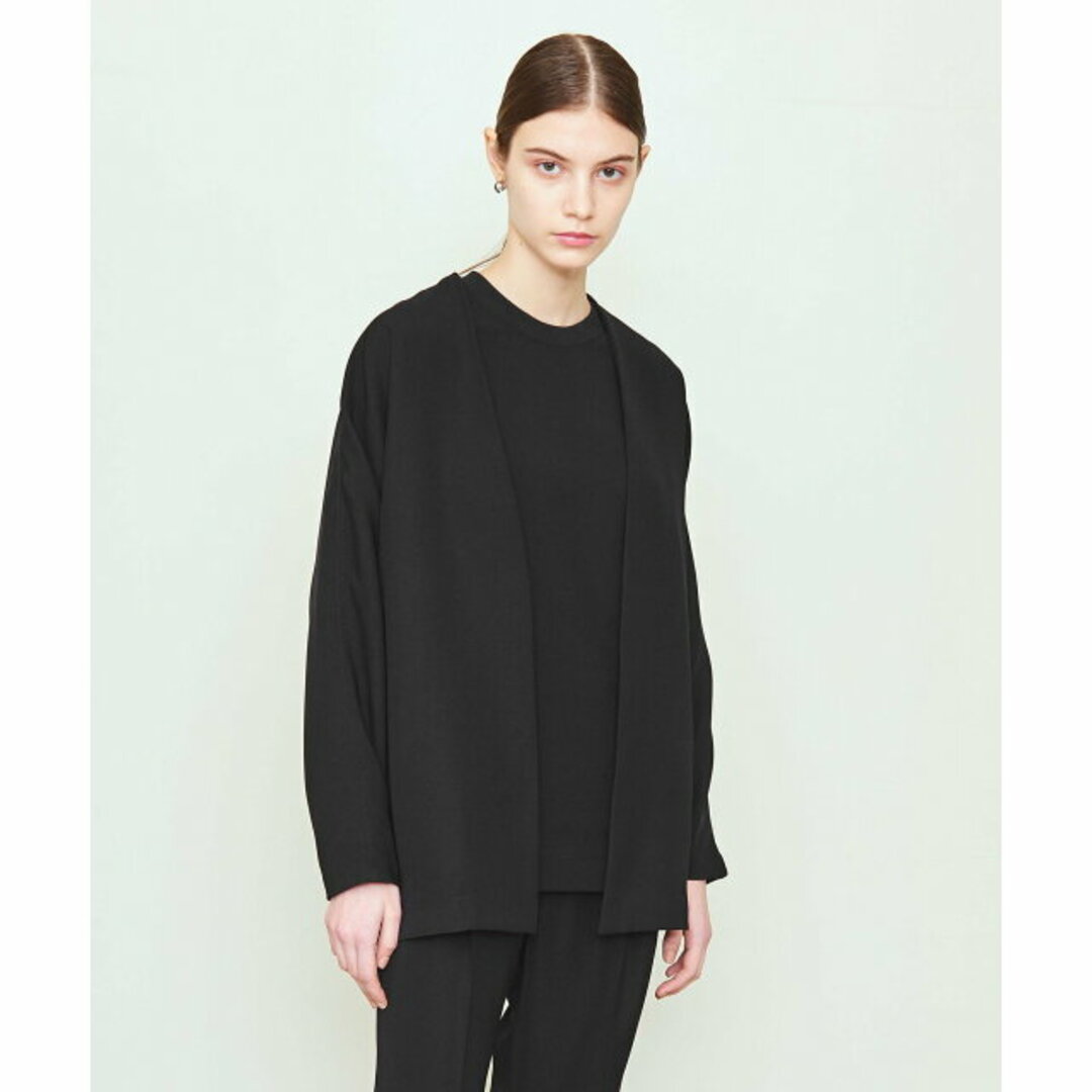 UNITED ARROWS & SONS(ユナイテッドアローズアンドサンズ)の【BLACK】<UNITED ARROWS & SONS by DAISUKE OBANA for WOMEN> II+ C/LESS JACKET/ジャケット レディースのジャケット/アウター(ノーカラージャケット)の商品写真