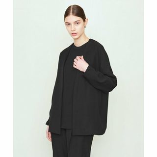 ユナイテッドアローズアンドサンズ(UNITED ARROWS & SONS)の【BLACK】<UNITED ARROWS & SONS by DAISUKE OBANA for WOMEN> II+ C/LESS JACKET/ジャケット(ノーカラージャケット)