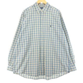 ラルフローレン(Ralph Lauren)の古着 ラルフローレン Ralph Lauren BLAKE 長袖 ボタンダウンチェックシャツ メンズXL /eaa441423(シャツ)