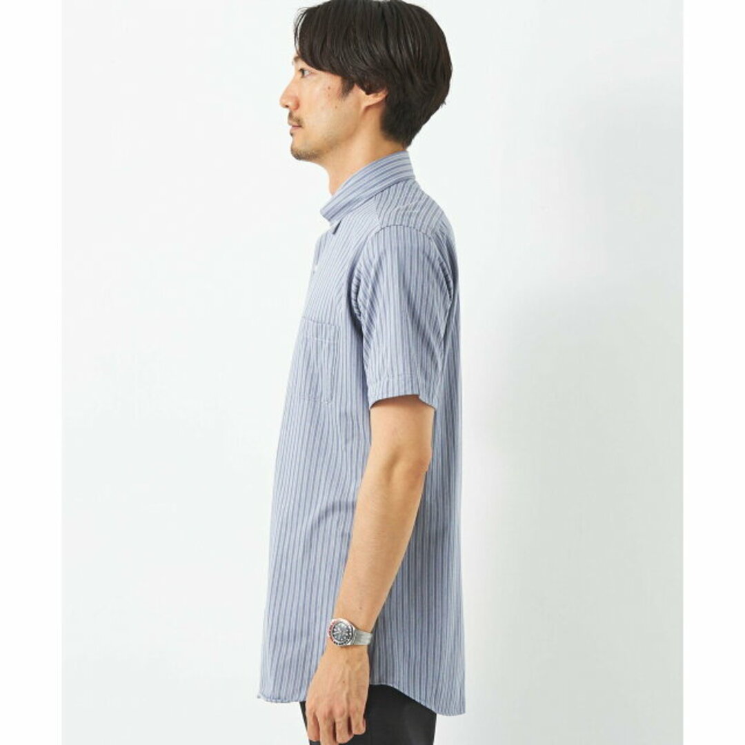 UNITED ARROWS green label relaxing(ユナイテッドアローズグリーンレーベルリラクシング)の【NAVY】ジャージ スタンダード ボタンダウン ドレスシャツ -ストレッチ・イージーアイロン・吸水速乾・抗菌- その他のその他(その他)の商品写真