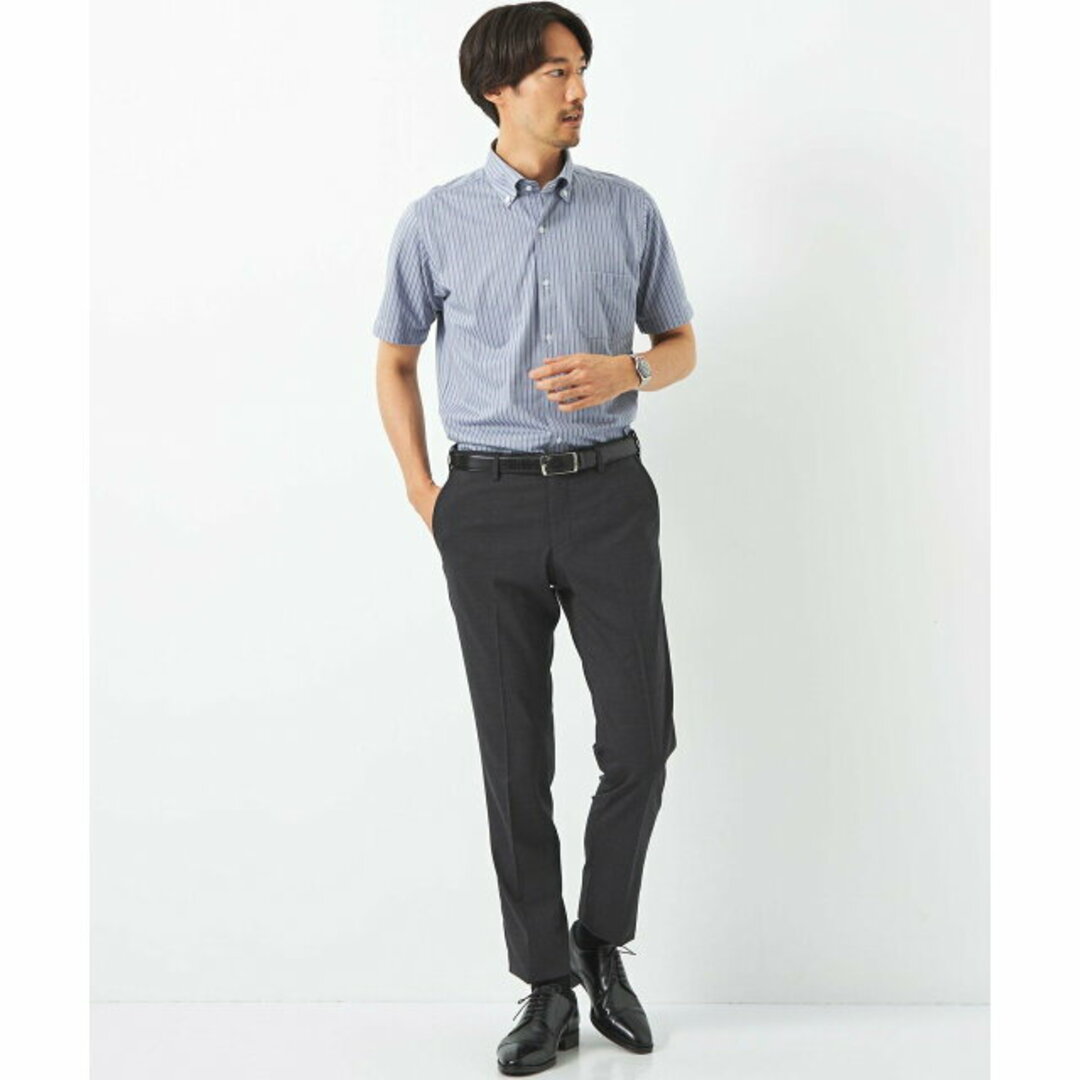 UNITED ARROWS green label relaxing(ユナイテッドアローズグリーンレーベルリラクシング)の【NAVY】ジャージ スタンダード ボタンダウン ドレスシャツ -ストレッチ・イージーアイロン・吸水速乾・抗菌- その他のその他(その他)の商品写真