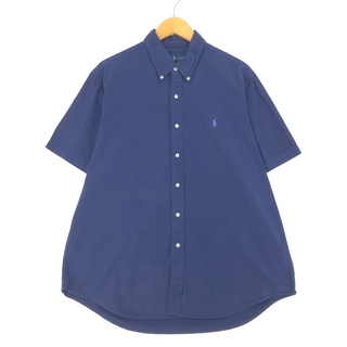 ラルフローレン(Ralph Lauren)の古着 ラルフローレン Ralph Lauren 半袖 ボタンダウンシャツ メンズXL /eaa441469(シャツ)