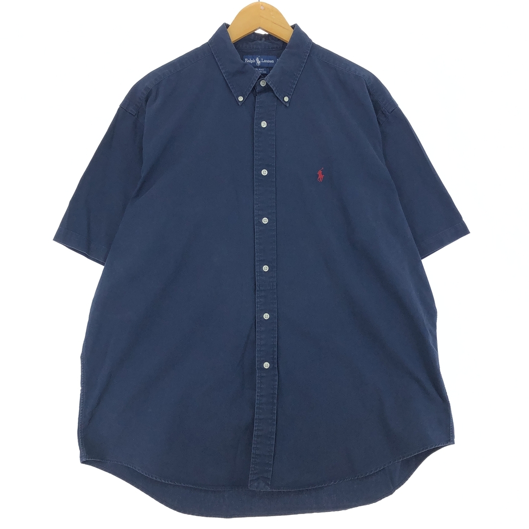 Ralph Lauren(ラルフローレン)の古着 ラルフローレン Ralph Lauren BLAKE 半袖 ボタンダウンシャツ メンズXL /eaa441473 メンズのトップス(シャツ)の商品写真