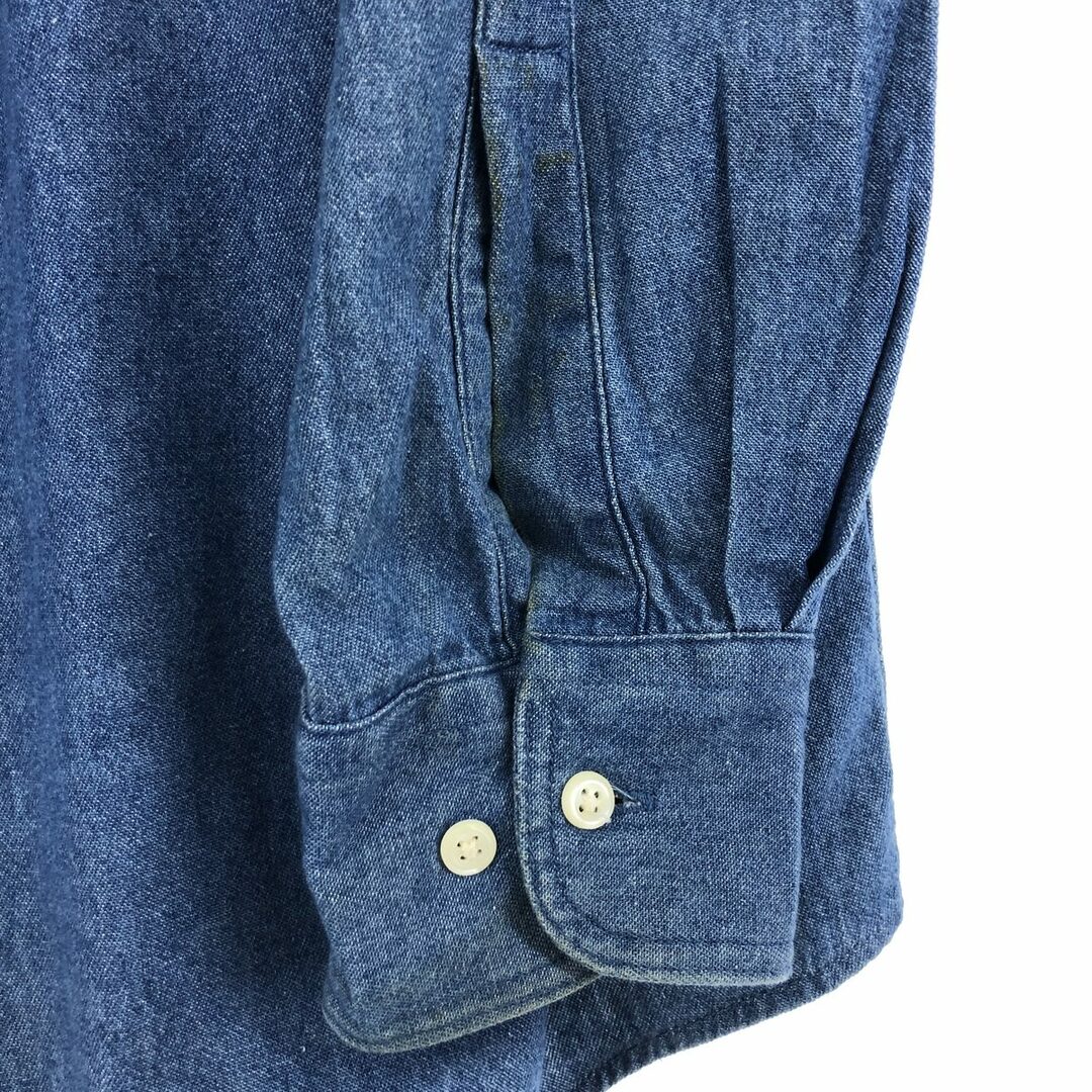 Ralph Lauren(ラルフローレン)の古着 90年代 ラルフローレン Ralph Lauren CHAPS チャップス 長袖 デニムシャツ ヴィンテージ /eaa445116 メンズのトップス(シャツ)の商品写真