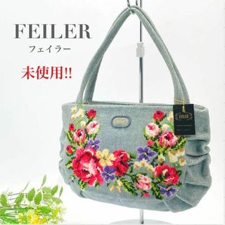 フェイラー(FEILER)の未使用 FEILER フェイラー ハンドバッグ トートバッグ 花柄 フラワー(ハンドバッグ)