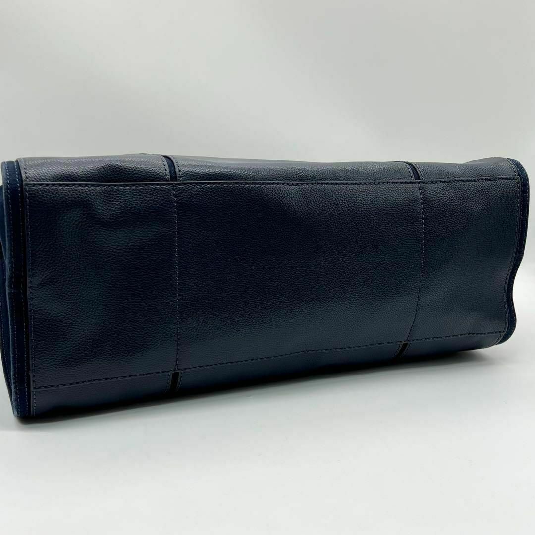 Tory Burch(トリーバーチ)の✨️極美品✨️ToryBurch ELLA ハンドバッグトートバッグ ネイビー レディースのバッグ(ハンドバッグ)の商品写真