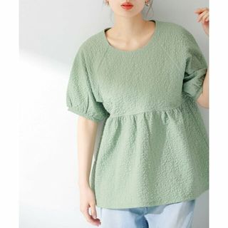 サニーレーベル(Sonny Label)の【ミント】ふくれジャガード半袖ブラウス(シャツ/ブラウス(長袖/七分))