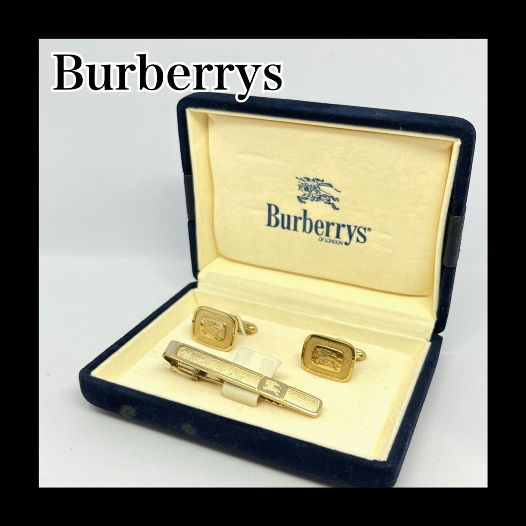 BURBERRY(バーバリー)のBurberrys バーバリー　ネクタイピン　カフス　セット　ホースロゴ　金 メンズのファッション小物(ネクタイピン)の商品写真