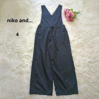 niko and... - 【美品】niko and ニコアンド サロペット オールインワン ネイビー L