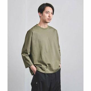 ユナイテッドアローズ(UNITED ARROWS)の【OLIVE】コットン テンジク 8スリーブ ワイドクルーネック(Tシャツ/カットソー(半袖/袖なし))