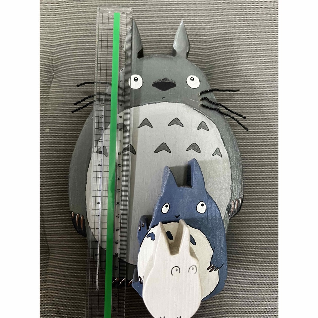 トトロトールペイント木製オブジェハンドメイド ハンドメイドのハンドメイド その他(その他)の商品写真