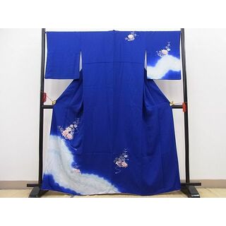 平和屋野田店■訪問着　絞り　刺繍　貝桶牡丹花文　暈し染め　銀彩　やまと誂製　逸品　BAAC7391pk(着物)