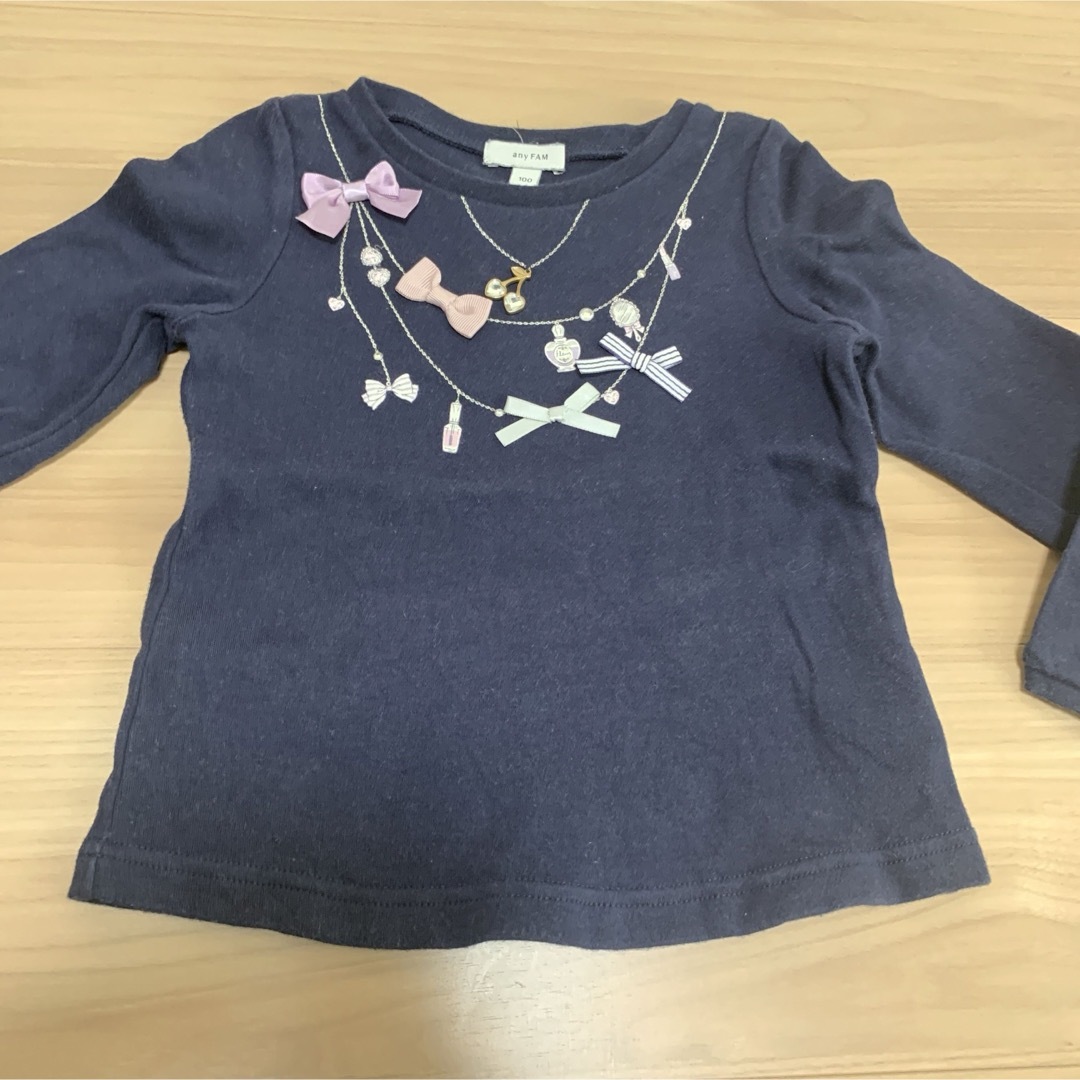 anyFAM(エニィファム)のロンT キッズ/ベビー/マタニティのキッズ服女の子用(90cm~)(Tシャツ/カットソー)の商品写真