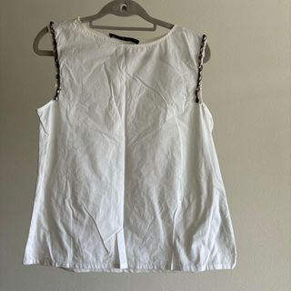 ザラ(ZARA)のZARA ノースリーブブラウス　レディース　XS(シャツ/ブラウス(半袖/袖なし))