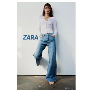 ザラ(ZARA)の☆ZARA ザラ スーパーワイドレッグジーンズ ワイドパンツ Z1975デニム(デニム/ジーンズ)