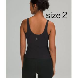 ルルレモン(lululemon)の新品 ルルレモン Align Waist-Length Tank Top（黒2）(ヨガ)