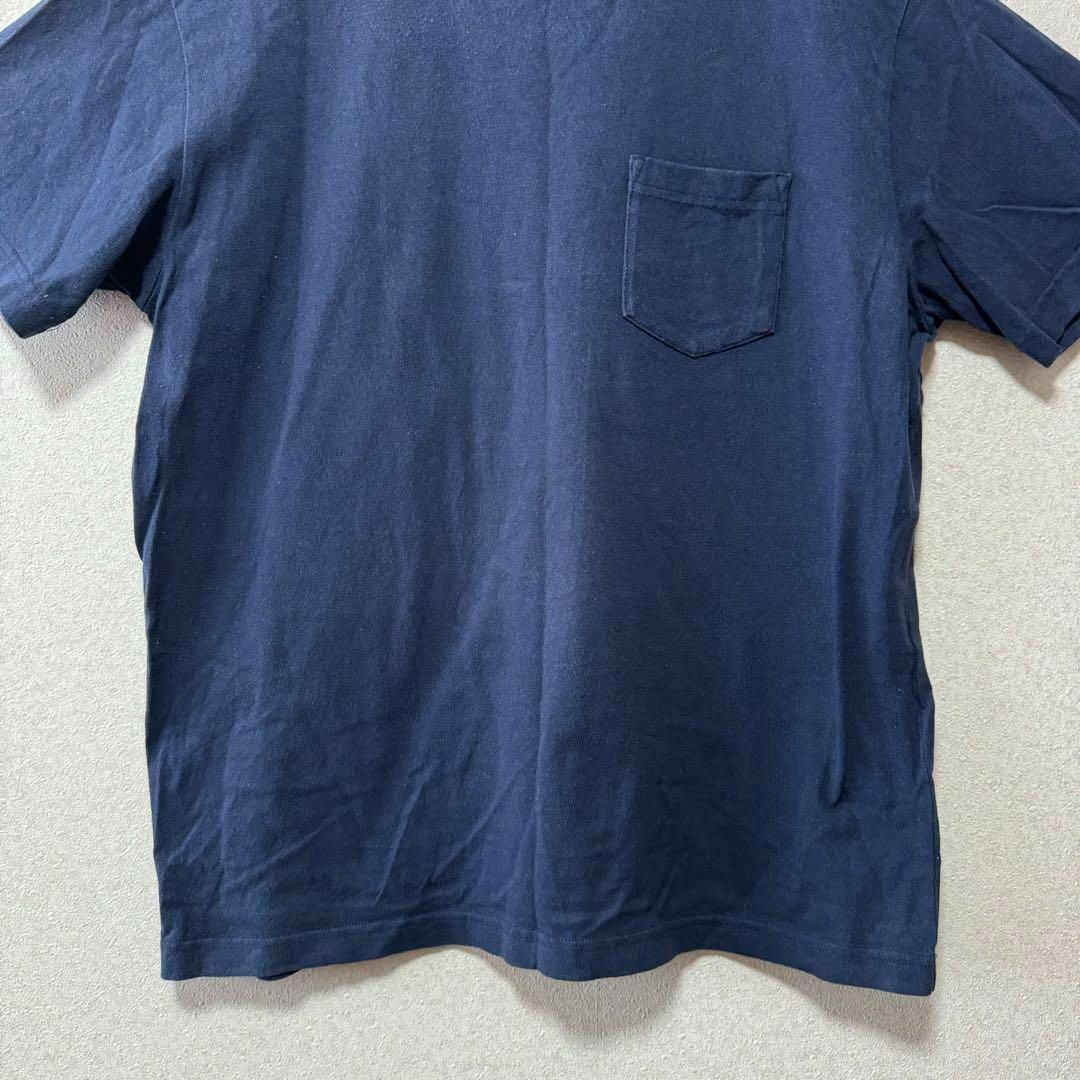 MUJI (無印良品)(ムジルシリョウヒン)の【大人気】良品計画 無印良品 半袖Tシャツ 無地 カジュアルシャツ ネイビー メンズのトップス(Tシャツ/カットソー(半袖/袖なし))の商品写真