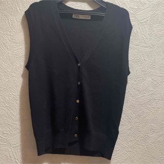 ZARA ノースリーブカーディガン　ニットベスト