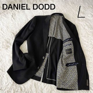 ダニエルドッド(DANIEL DODD)のDANIEL DODD ダニエルドッド　ジャケット L ブラック　黒　ダマスク柄(テーラードジャケット)