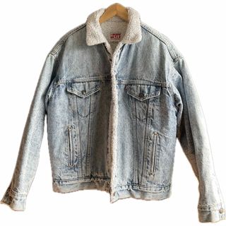 Levi's - ☆美品☆古着80s USA製 Levi’sケミカルウォッシュデニムボアジャケット