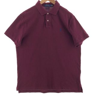 ラルフローレン(Ralph Lauren)の古着 ラルフローレン Ralph Lauren POLO RALPH LAUREN CUSTOM SLIM FIT 半袖 ポロシャツ メンズXL /eaa382170(ポロシャツ)