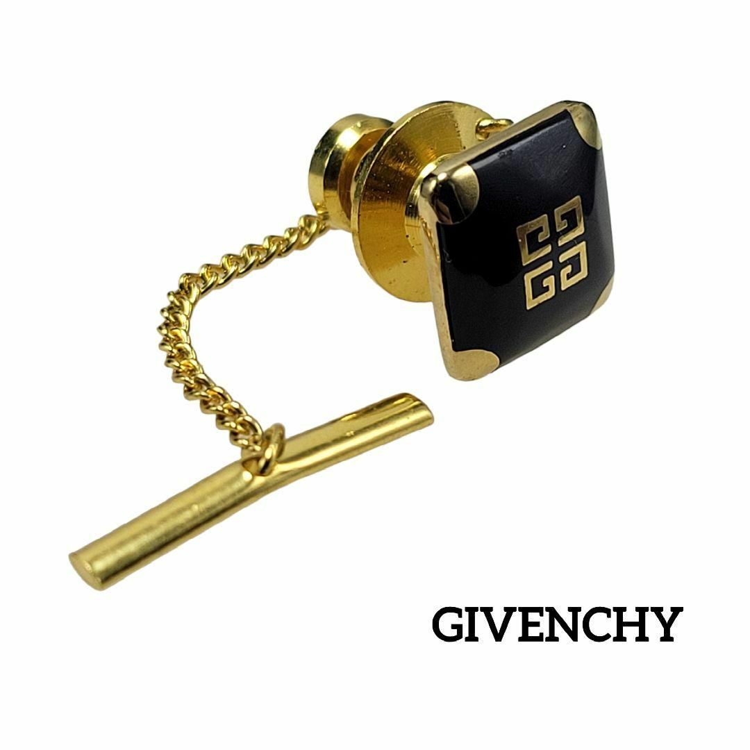 GIVENCHY(ジバンシィ)のGIVENCHY タイタック 4G スクエア ブラック ゴールド メンズのファッション小物(ネクタイピン)の商品写真