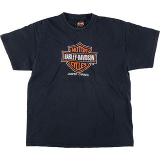 Harley Davidson - 古着 ハーレーダビッドソン Harley-Davidson モーターサイクル バイクTシャツ メンズXL /eaa440637