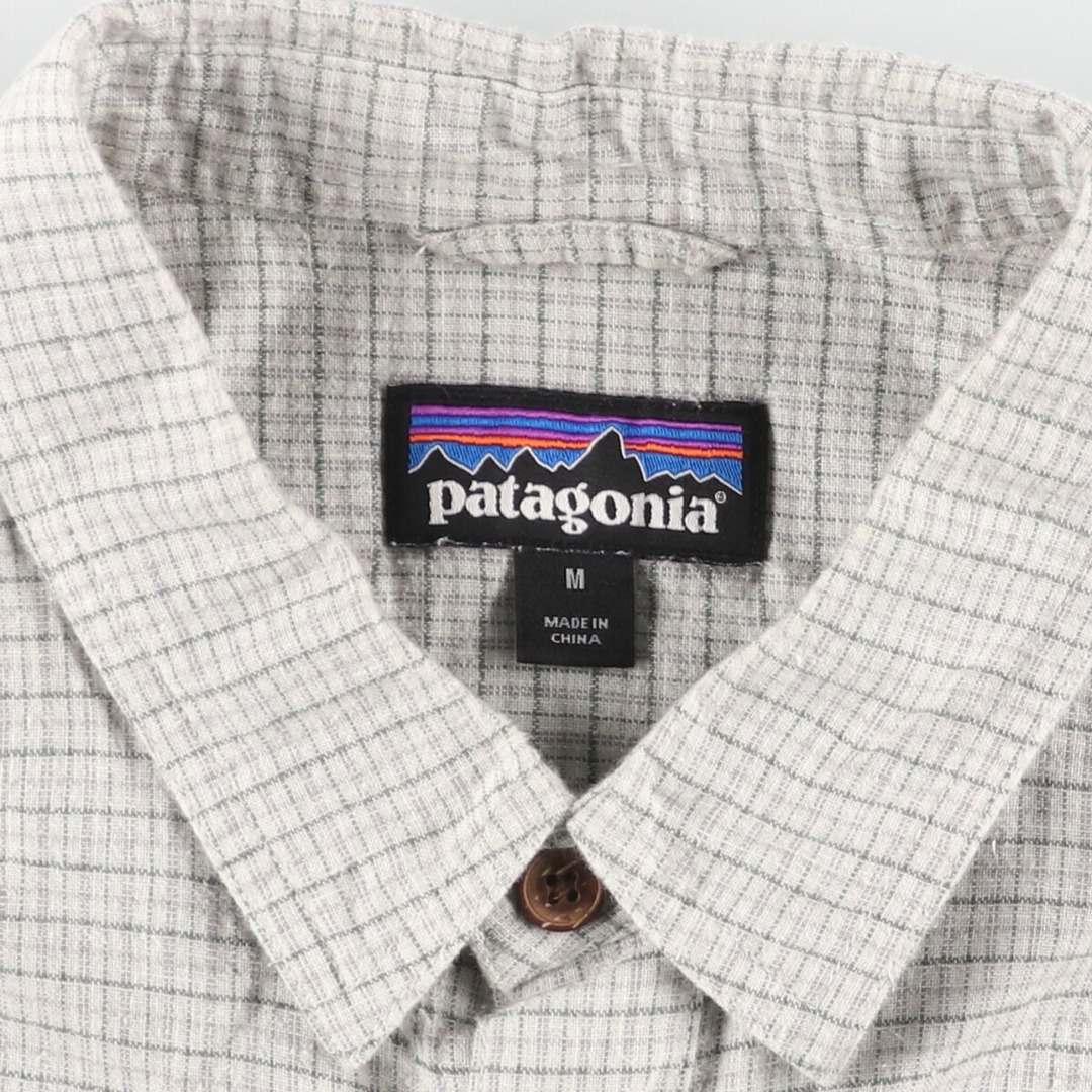 patagonia(パタゴニア)の古着 パタゴニア Patagonia 53139SP17 半袖 チェックシャツ メンズM /eaa441187 メンズのトップス(シャツ)の商品写真