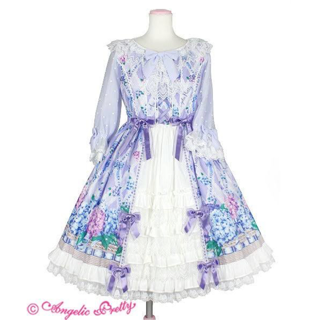 Angelic Pretty(アンジェリックプリティー)の♡Sweet Lacyバスケット♡ レディースのワンピース(ひざ丈ワンピース)の商品写真