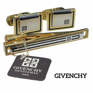 ジバンシィ(GIVENCHY)のGIVENCHY ネクタイピン カフリンクス ゴールド シルバー 4G(ネクタイピン)