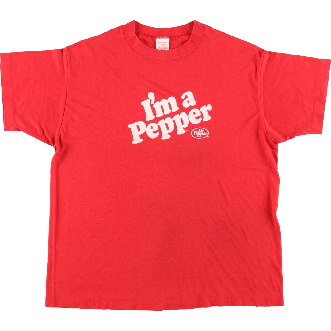 古着 80年代 SPORTSWEAR Dr PEPPER ドクターペッパー アドバタイジングTシャツ USA製 レディースXL ヴィンテージ /eaa441128 レディースのトップス(Tシャツ(半袖/袖なし))の商品写真