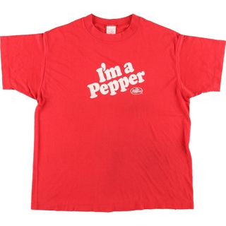 古着 80年代 SPORTSWEAR Dr PEPPER ドクターペッパー アドバタイジングTシャツ USA製 レディースXL ヴィンテージ /eaa441128(Tシャツ(半袖/袖なし))