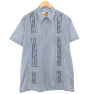 古着 90年代 GUAYABERA 半袖 メキシカンシャツ キューバシャツ メンズS ヴィンテージ /eaa441921(シャツ)