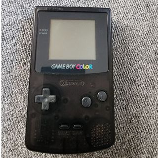 ゲームボーイカラースケルトンブラック中古品(携帯用ゲーム機本体)