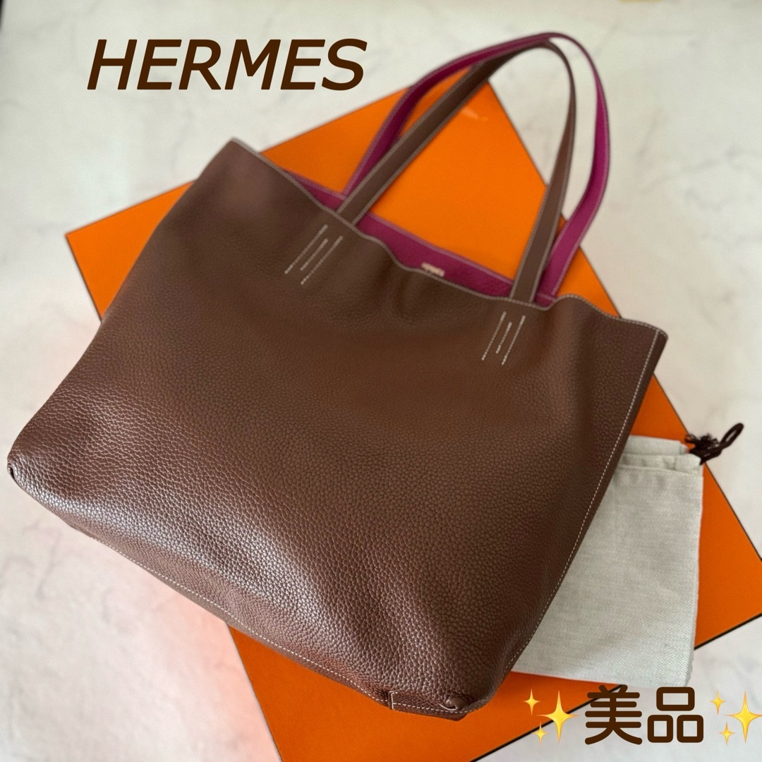 Hermes(エルメス)の限定セール エルメス ドゥブルセンス HERMES トートバッグ リバーシブル レディースのバッグ(トートバッグ)の商品写真