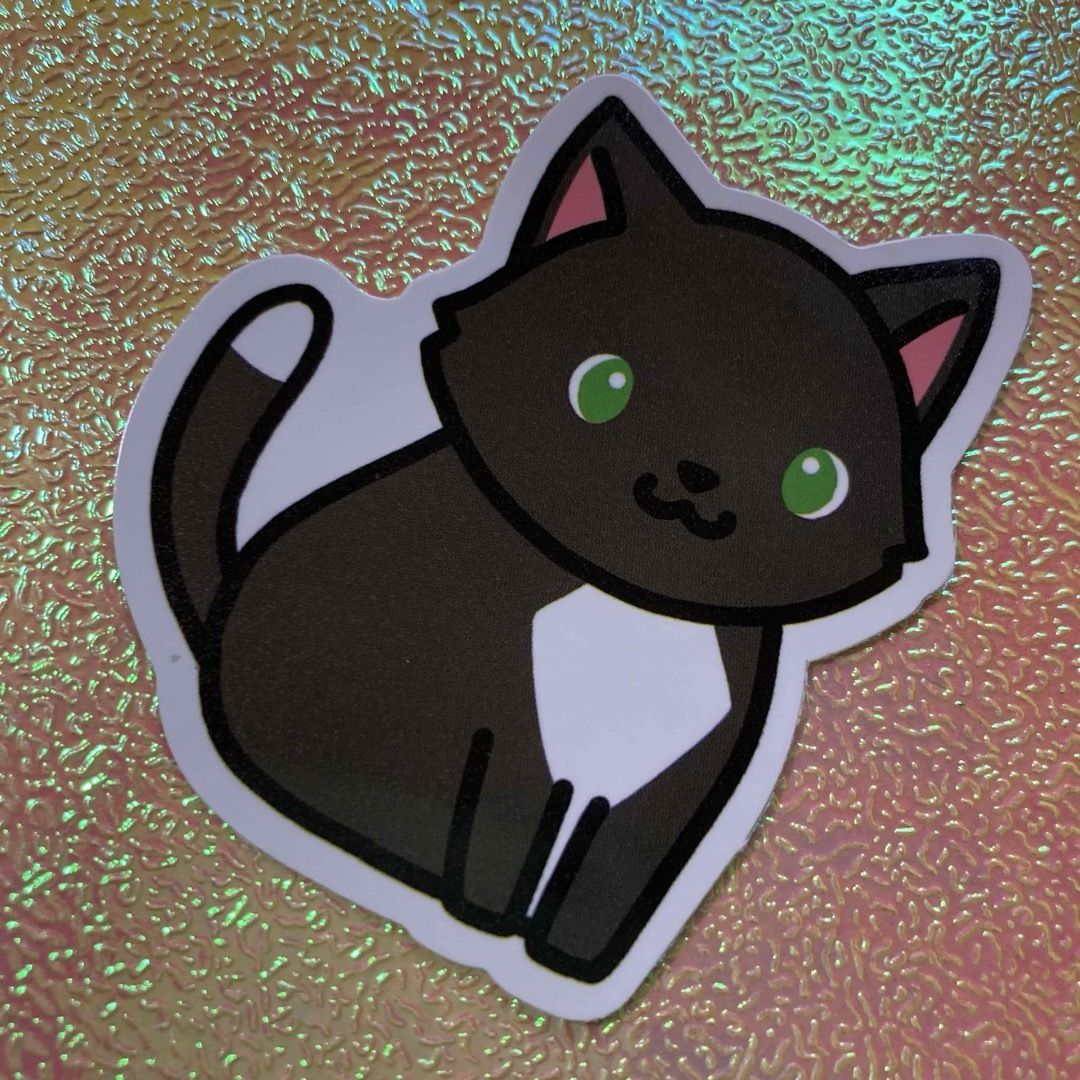 ⭐️人気⭐️黒猫のステッカー　アニマル　Black Cat Sticker 自動車/バイクの自動車(車外アクセサリ)の商品写真