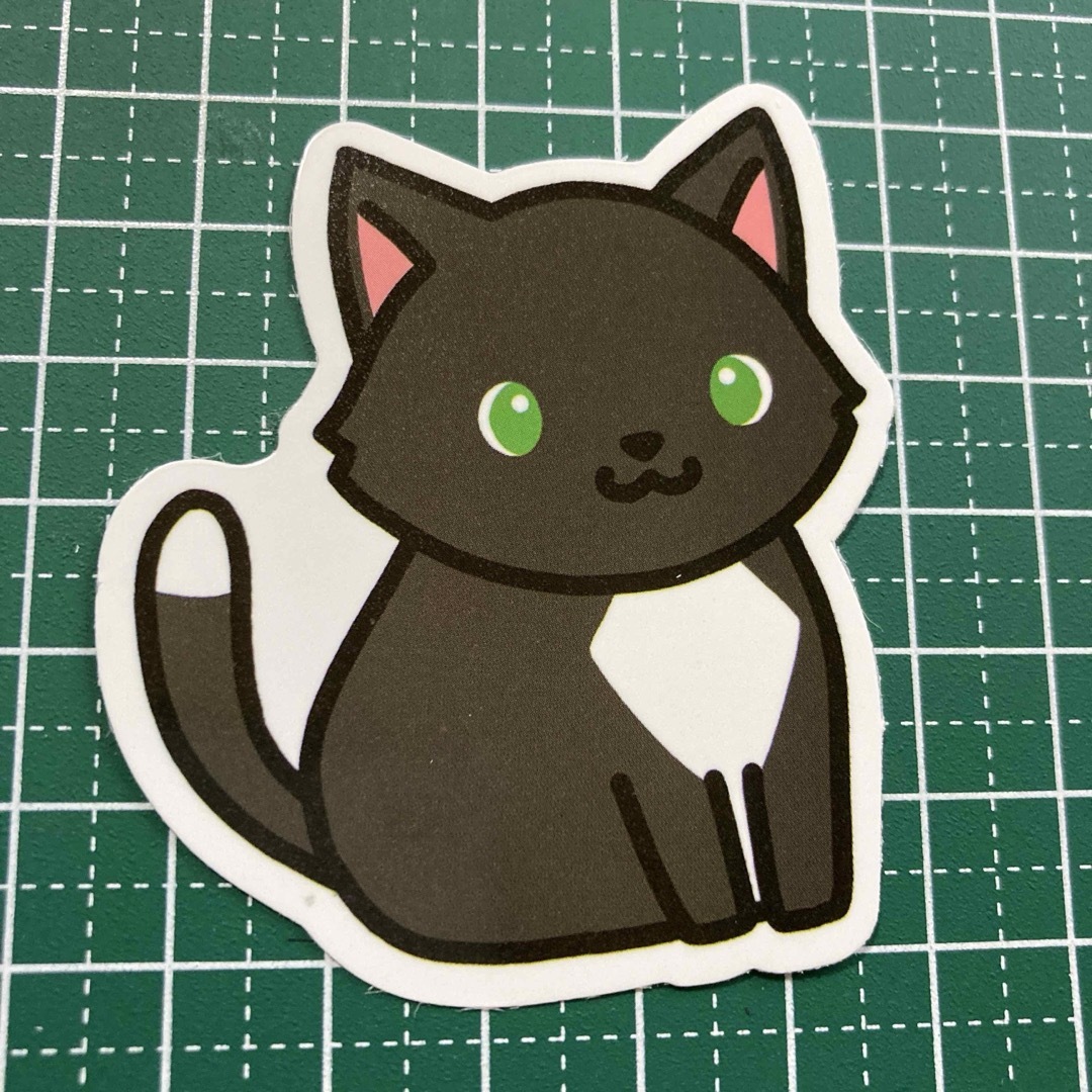 ⭐️人気⭐️黒猫のステッカー　アニマル　Black Cat Sticker 自動車/バイクの自動車(車外アクセサリ)の商品写真