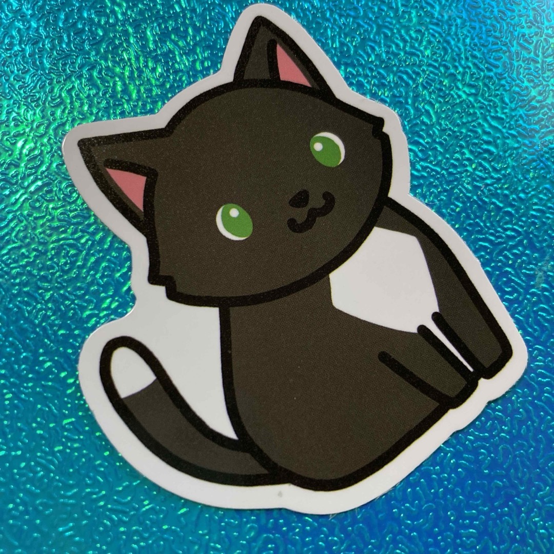 ⭐️人気⭐️黒猫のステッカー　アニマル　Black Cat Sticker 自動車/バイクの自動車(車外アクセサリ)の商品写真