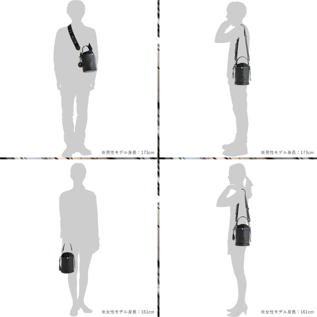 PORTER(ポーター)のPORTER MINIATURE 2WAY LEATHER BAG バケツ型 メンズのバッグ(ショルダーバッグ)の商品写真