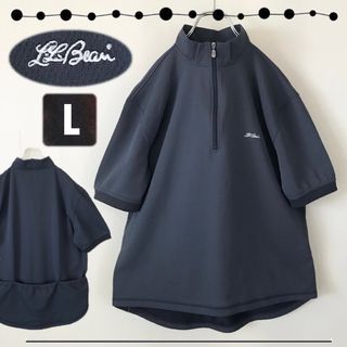 エルエルビーン(L.L.Bean)のエルエルビーン LLBean★サイクリングシャツ★筆記体ロゴ刺繍★ハーフジップ(Tシャツ/カットソー(半袖/袖なし))