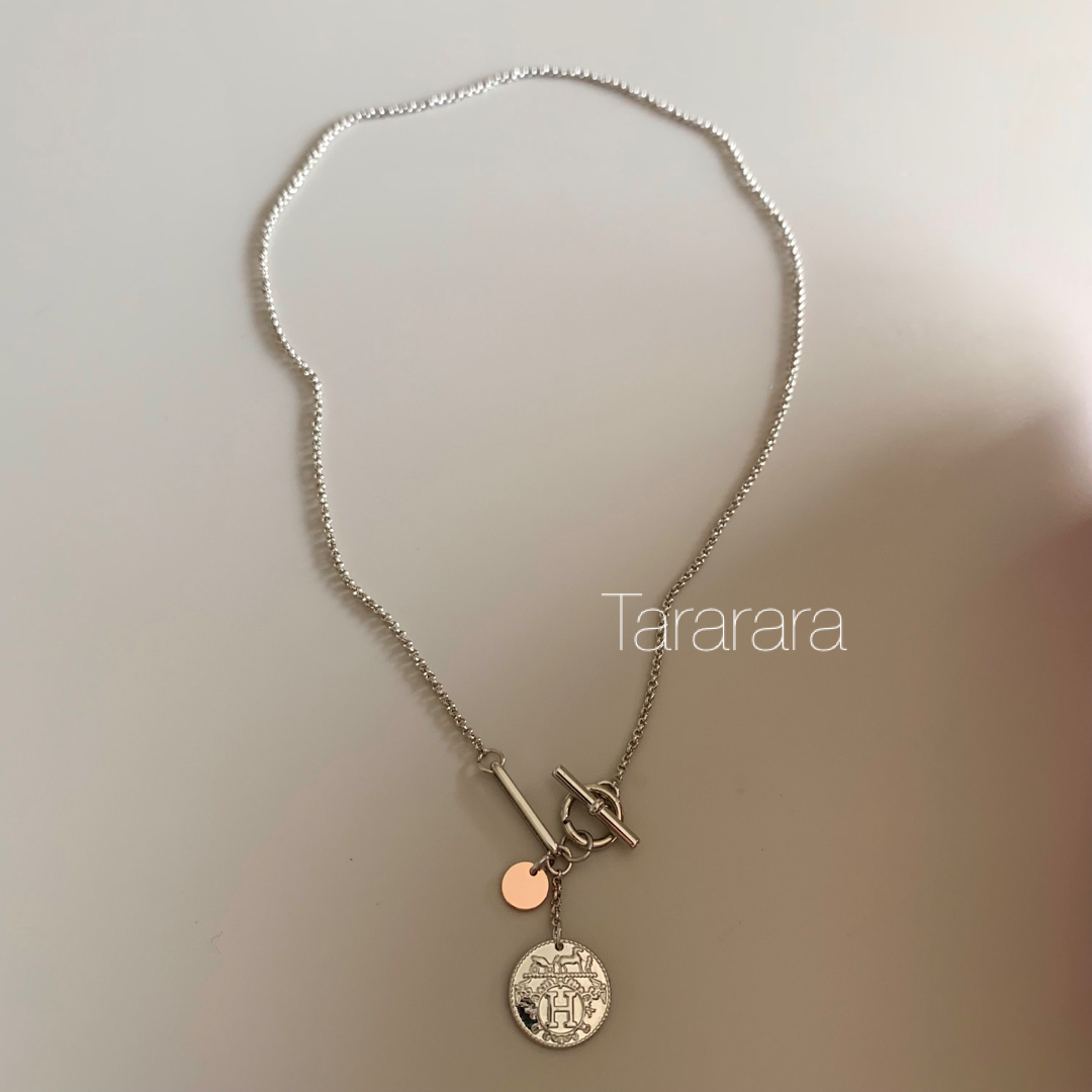 ●silver925 デザインコインnecklace S● レディースのアクセサリー(ネックレス)の商品写真