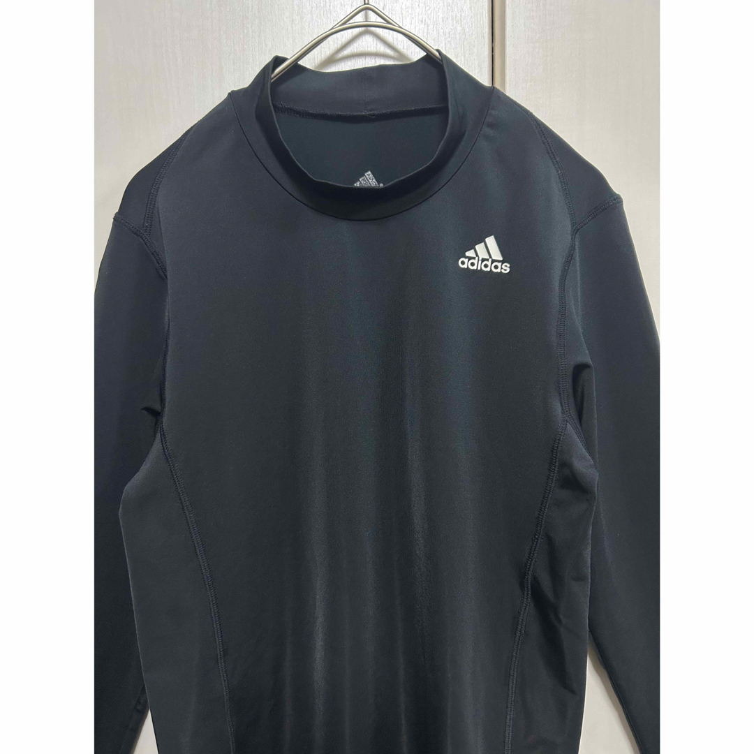 adidas(アディダス)のadidas/アディダス　CLIMALITE アンダーシャツ　長袖 Ｍ　ブラック メンズのトップス(Tシャツ/カットソー(七分/長袖))の商品写真