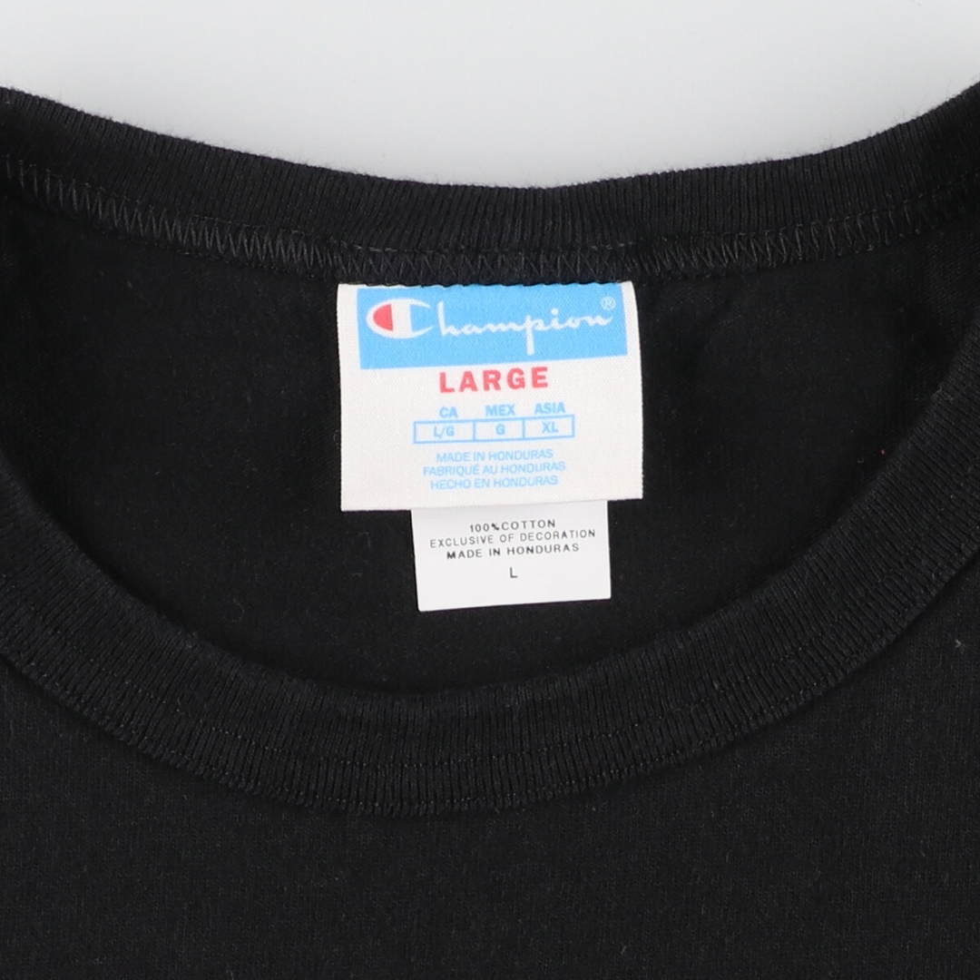 Champion(チャンピオン)の古着 チャンピオン Champion ロゴTシャツ メンズL /eaa432394 メンズのトップス(Tシャツ/カットソー(半袖/袖なし))の商品写真