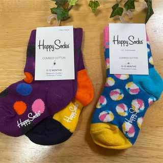 Happy Socks - 《新品未使用》ハッピーソックスベビー3足