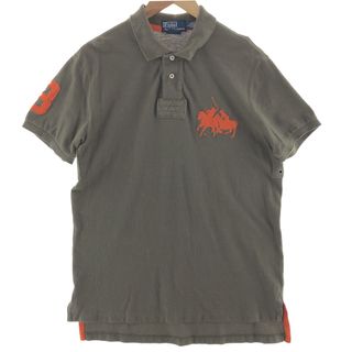 ラルフローレン(Ralph Lauren)の古着 ラルフローレン Ralph Lauren POLO by Ralph Lauren CUSTOM FIT 半袖 ポロシャツ メンズL /eaa381654(ポロシャツ)