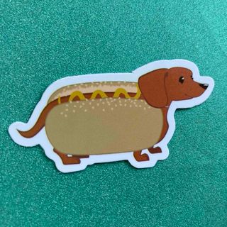 ダックスフントのステッカー　アニマル　Dachshund Sticker(車外アクセサリ)