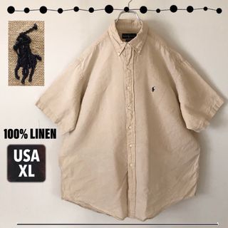 ポロラルフローレン(POLO RALPH LAUREN)のラルフローレン★麻シャツ★クラシックフィット★オーバーサイズ★雰囲気系★XL(シャツ)