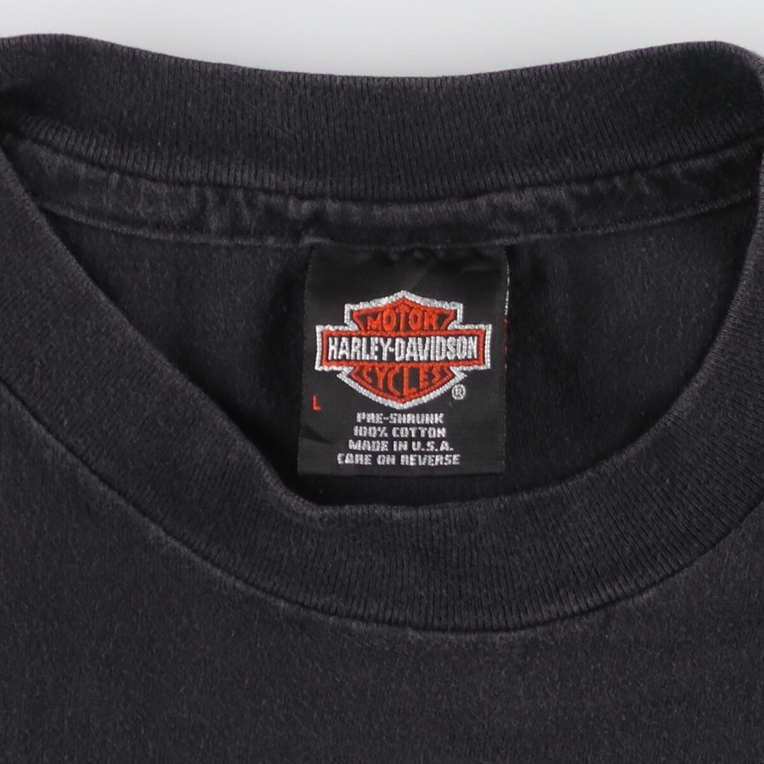 Hanes(ヘインズ)の古着 ヘインズ Hanes Harley-Davidson ハーレーダビッドソン モーターサイクル バイクTシャツ USA製 メンズL /eaa440642 メンズのトップス(Tシャツ/カットソー(半袖/袖なし))の商品写真